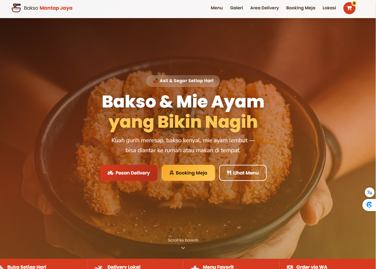 Website UMKM Bakso